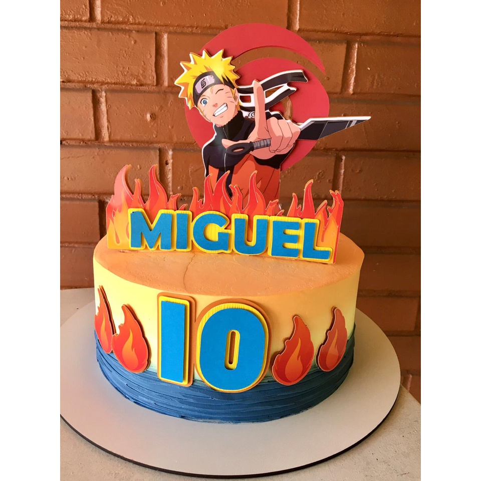 Topo de bolo naruto 😍👏🏽👏🏽 - Jany personalizados