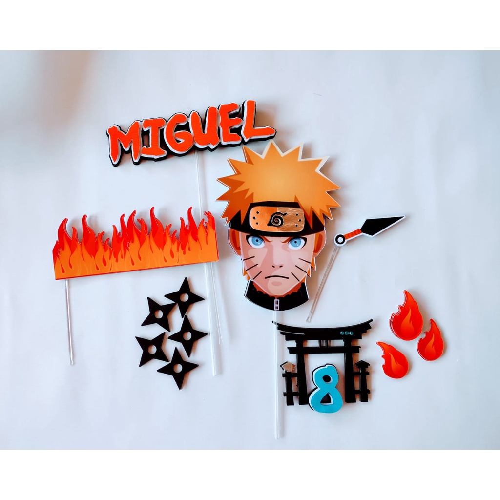 Topo de Bolo Naruto 🎂🎂🎈🎈😍😍 - Tati - Papelaria Personalizada