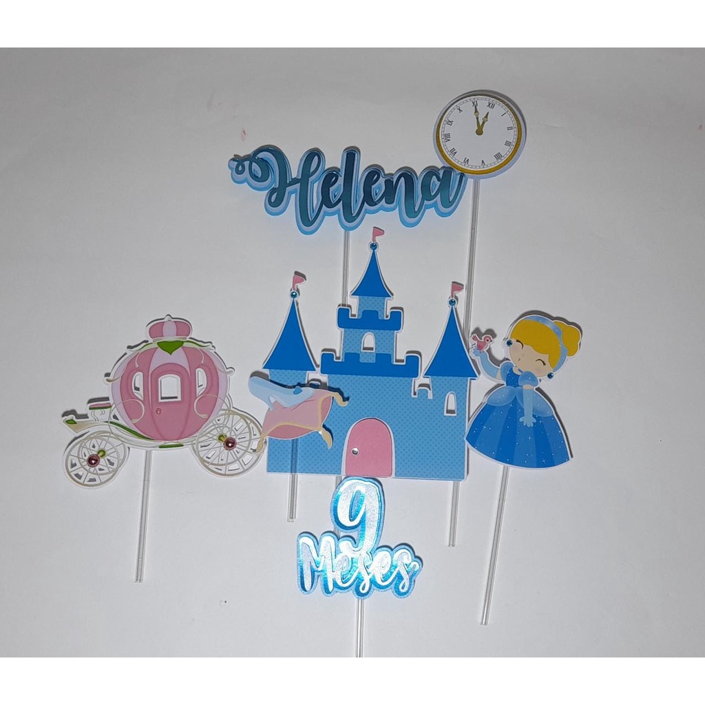 Topo De Bolo Personalizado Princesas Da Disney - 3d/camadinh - Eu Amo  Lembrancinhas